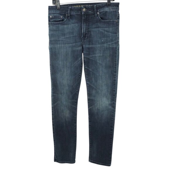 American Eagle Extreme Flex Slim Jeans Mens 30x31 READ Dark Wash Mid Rise - Picture 1 of 16